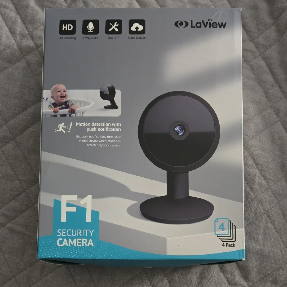 F1 Black Security Camera